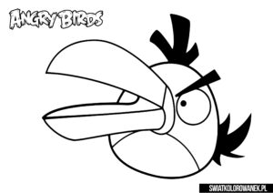 Hal Angry Birds Malowanka dla dzieci. Kolorowanki Wściekłe Ptaki.