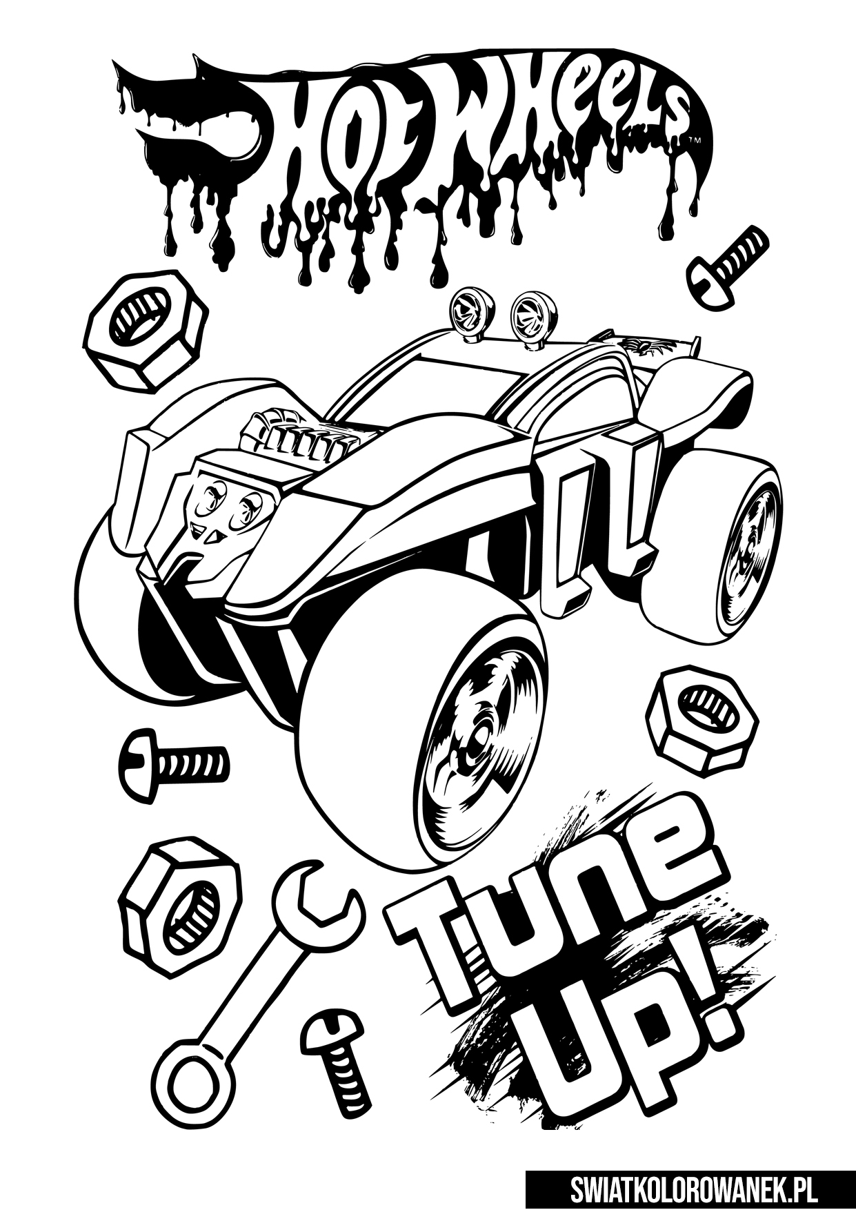 Kolorowanki Hot Wheels Do Druku Hot Wheels - Darmowe kolorowanki do druku