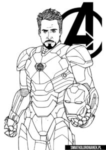 Iron man Avengers Kolorowanki