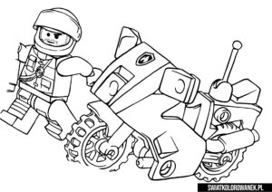 Kolorowanki Lego City Motocyklista