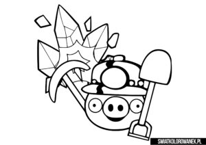 Malowanka Świnie z Angry Birds