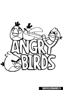 Malowanki Angry Birds do druku. Kolorowanka.
