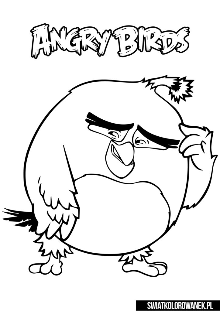 malowanka do druku angry birds