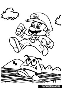 Kolorowanki z gry Mario Bros