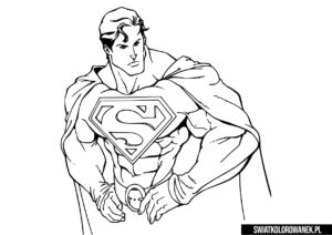 Malowanka DC Universe Superman. Kolorowanki Superman.
