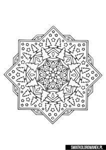 Kolorowanka mandala