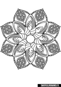 Kolorowanka mandala