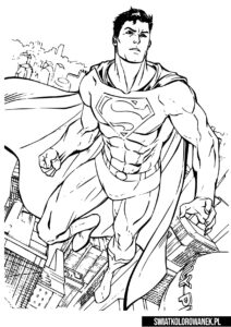 Superbohater Superman Kolorowanka
