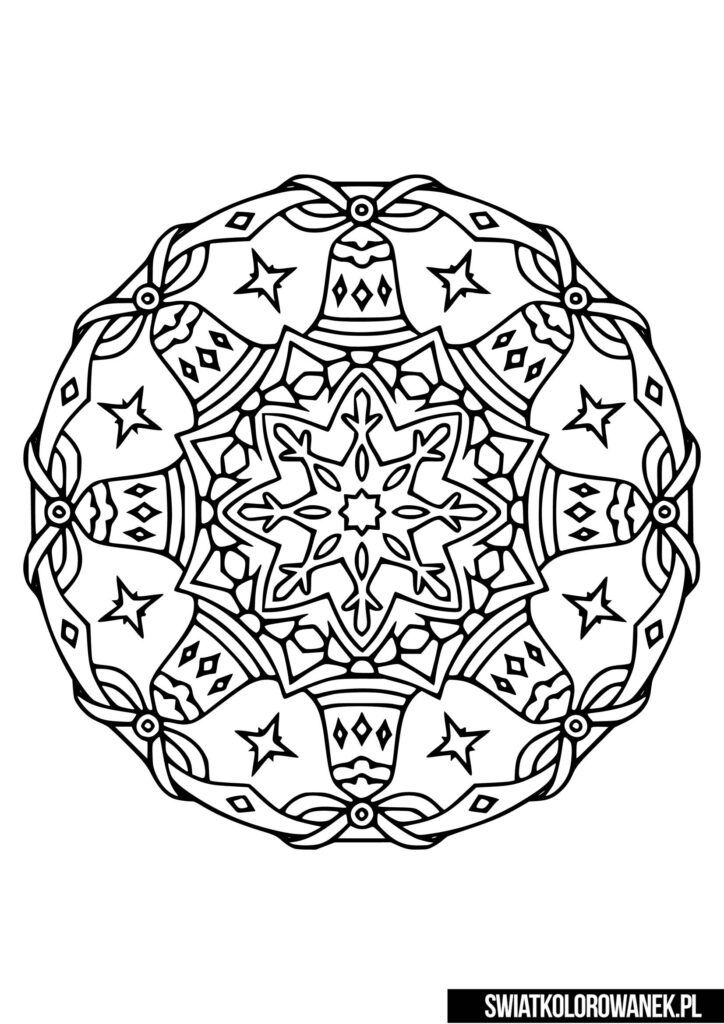 Kolorowanka mandala