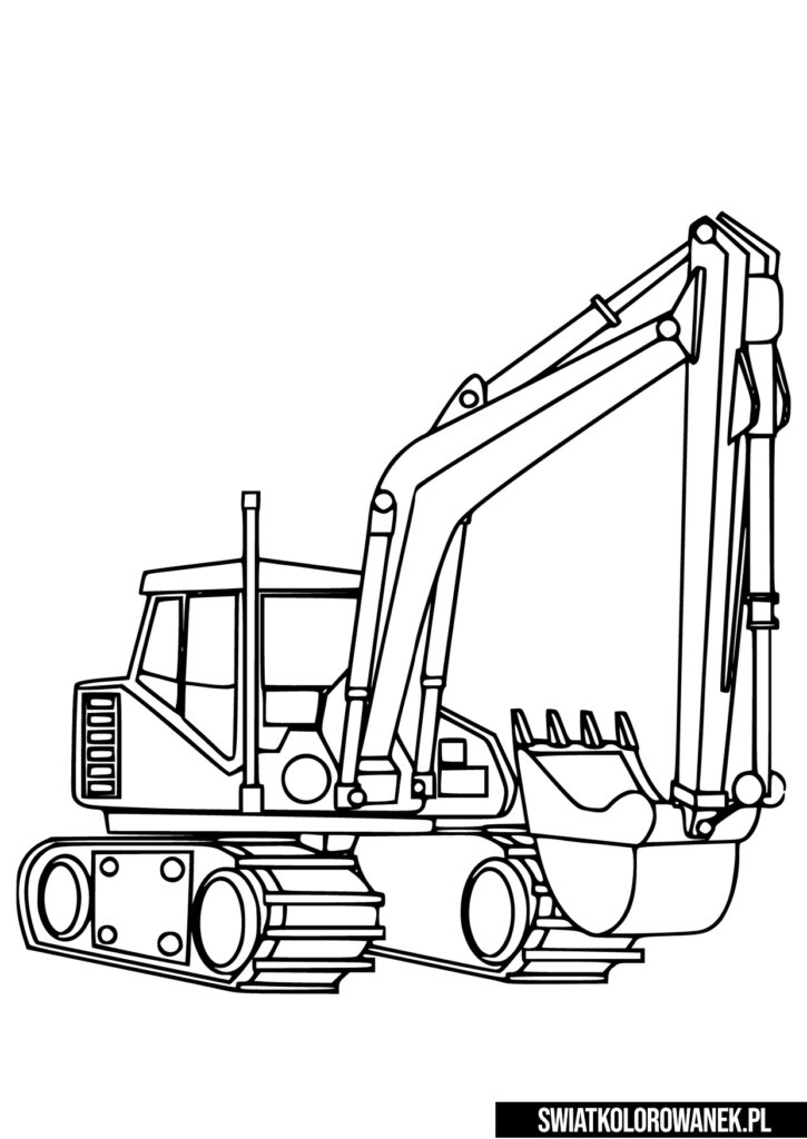 Kolorowanki Koparki Pobierz Darmowe Kolorowanki Koparka Do Druku