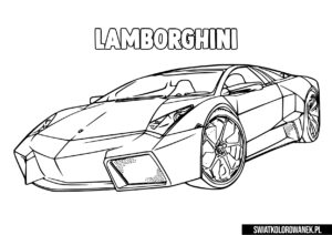 Kolorowanki Lamborghini. Kolorowanka dla chłopców.