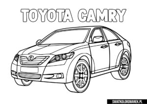 Kolorowanki Samochody Toyota Camry