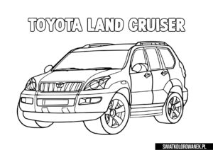 Kolorowanki Samochody Toyota Land Cruiser