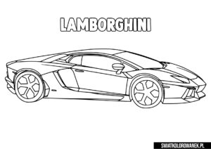 Kolorowanki samochody Lamborghini