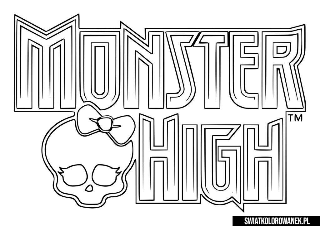 Logo Monster High Kolorowanka