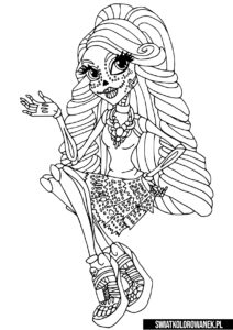 Monster High Skelita Calaveras kolorowanka