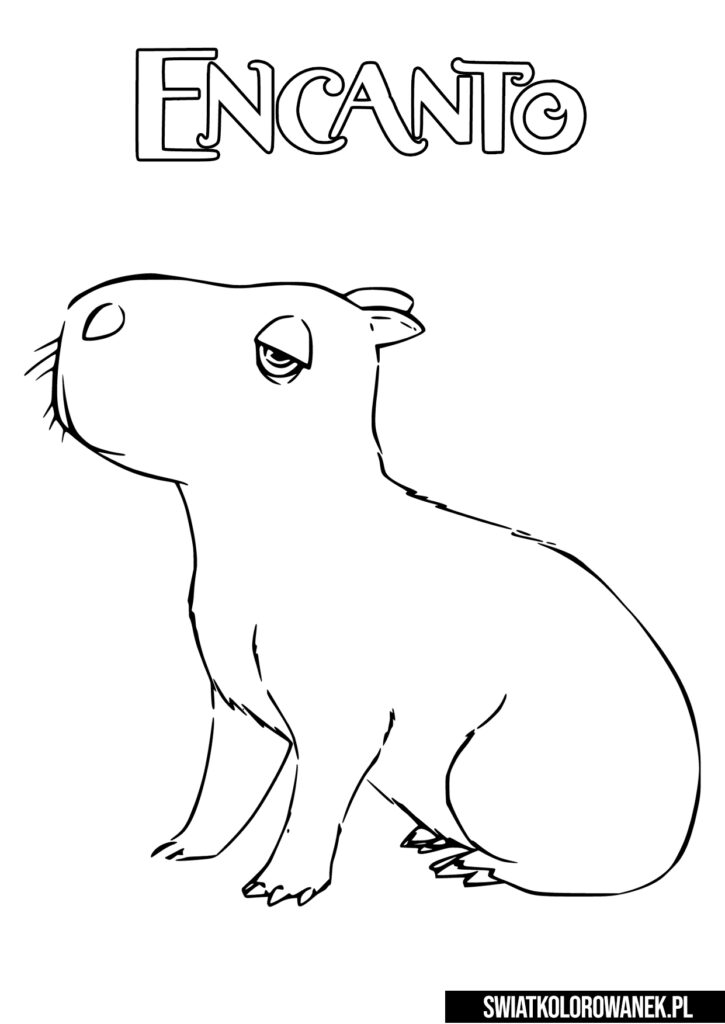 Kolorowanka Kapibara