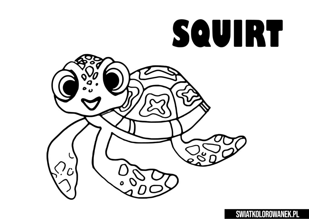 Kolorowanki Squirt Gdzie Jest Nemo