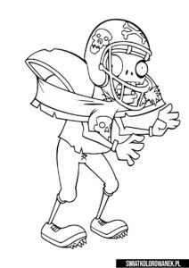 Coloring Page Plants vs Zombies