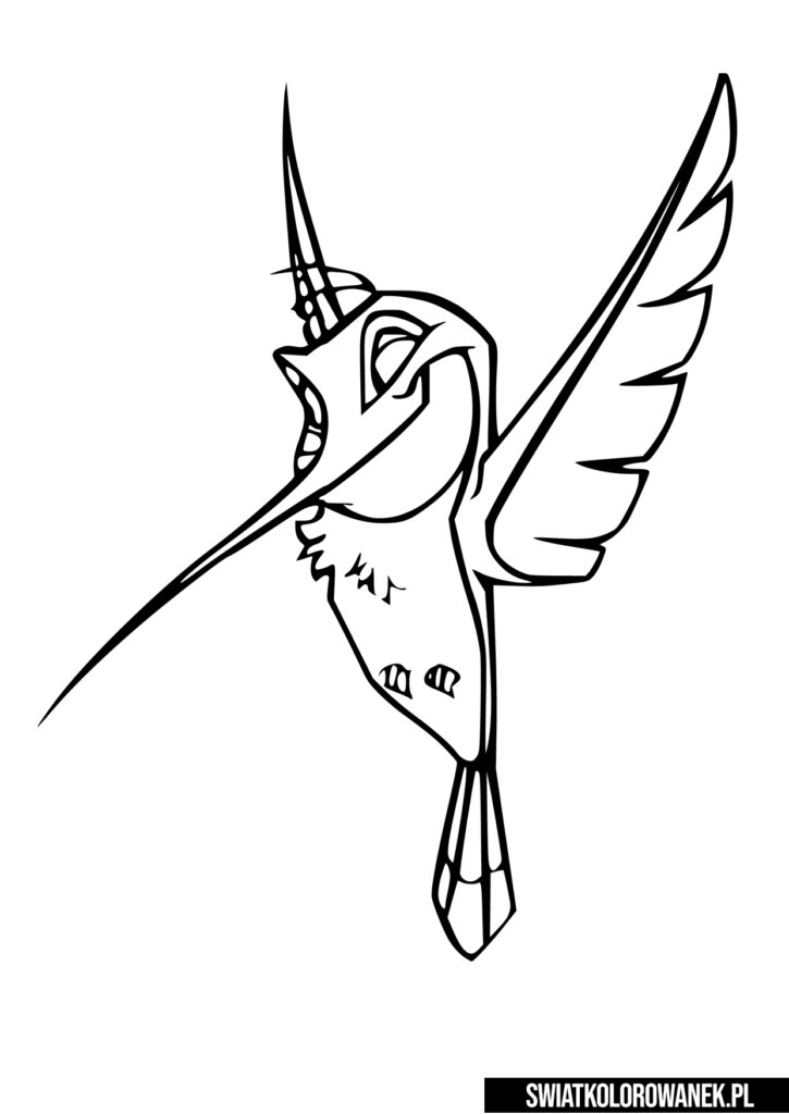 Kolorowanka Koliber z Pocahontas