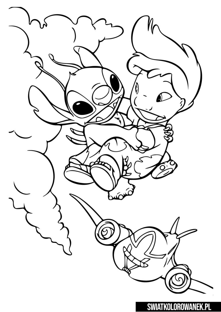 Kolorowanki Lilo i Stich