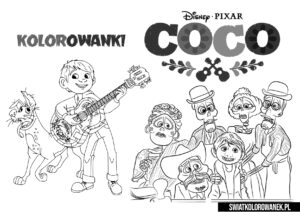Kolorowanki Coco dla dzieci