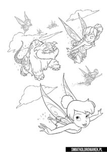 Tinkerbell Coloring Pages free printable.