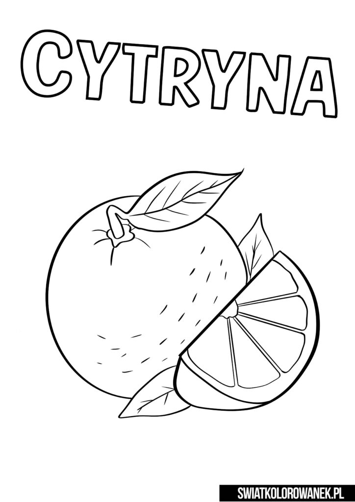 Kolorowanka Cytryna