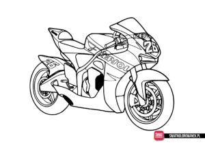Kolorowanki Motocykl Honda Repsol