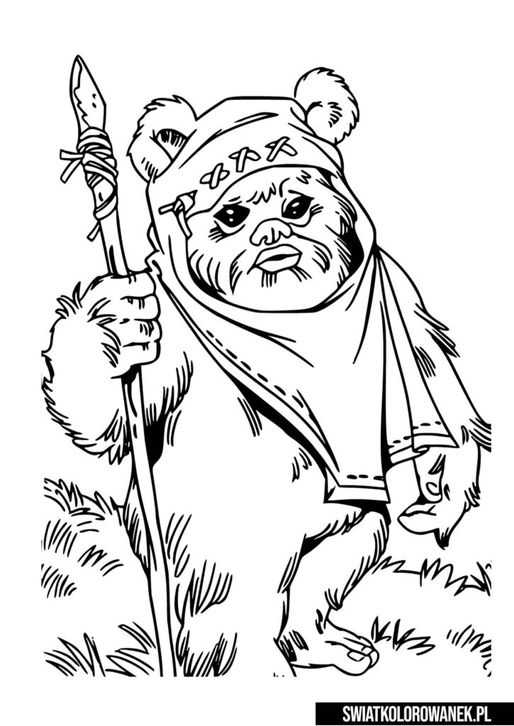 Ewok kolorowanki Star Wars