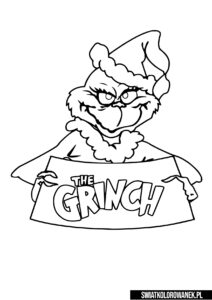 Grinch Kolorowanki