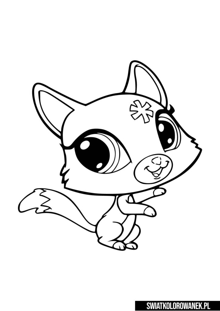 Kolorowanki dla dziewczynek Littlest Pet Shop