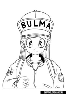 Bulma Kolorowanka Dragon Ball