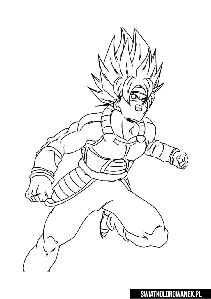 Kolorowanki Vegeta z Dragon Ball