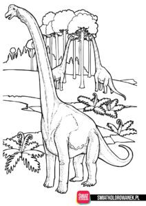 Darmowa kolorowanka dinozaur
