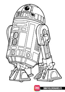 Kolorowanka R2 D2 Star Wars