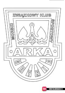 Arka Gdynia kolorowanka