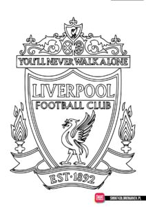 Kolorowanka herb Liverpool FC