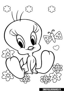 Tweety kolorowanka kawaii