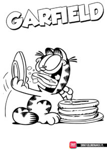 Malowanki z Garfieldem do druku