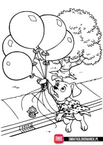Darmowe kolorowanki z balonami