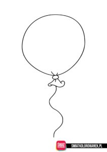 Malowanka dla dzieci balon