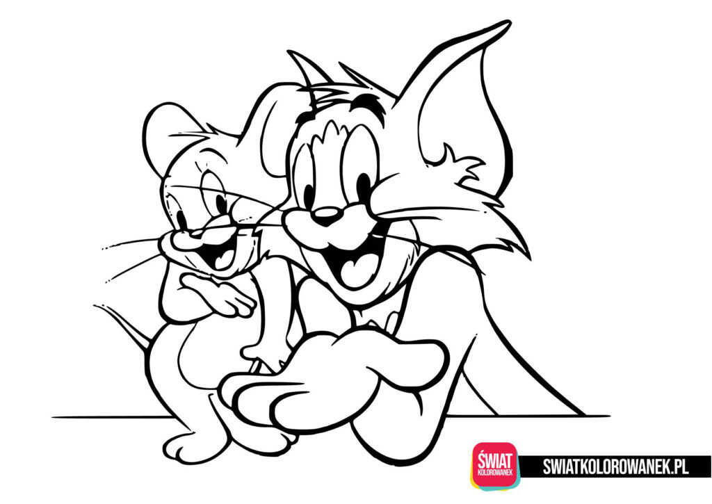 Kolorowanki do druku Tom i Jerry