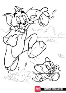 Tom i Jerry kolorowanki do druku
