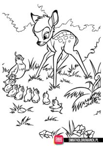 Darmowe kolorowanki Bambi