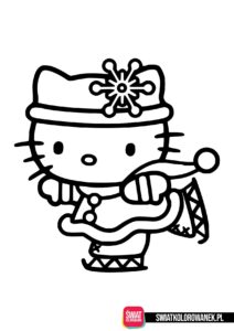 Hello Kitty na łyżwach