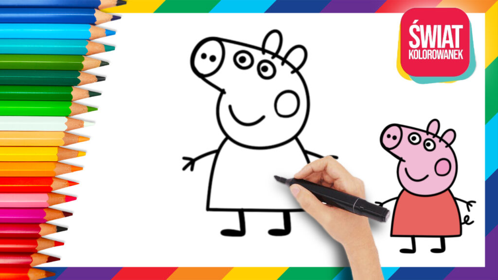 Jak narysować Świnkę Peppę