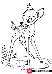Kolorowanka Bambi
