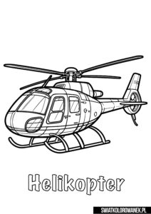 Helikopter kolorowanka