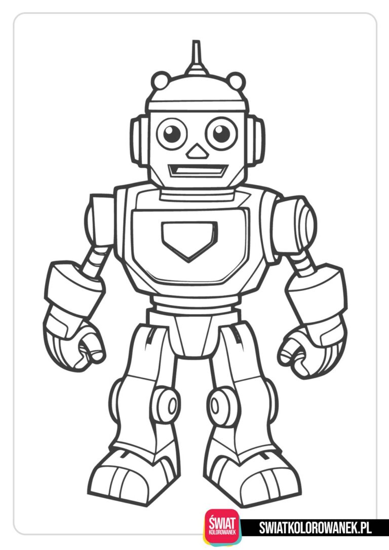 Kolorowanka Robot do druku